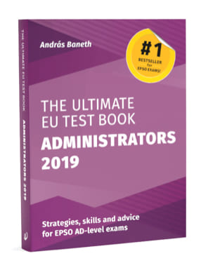 Book cover of the 2019 Ultimate EU Test Book