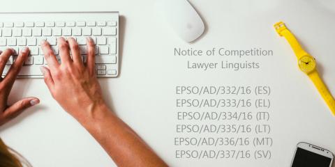 EPSO 2016 Lawyer Linguist Competition Released - EPSO/AD/332/16